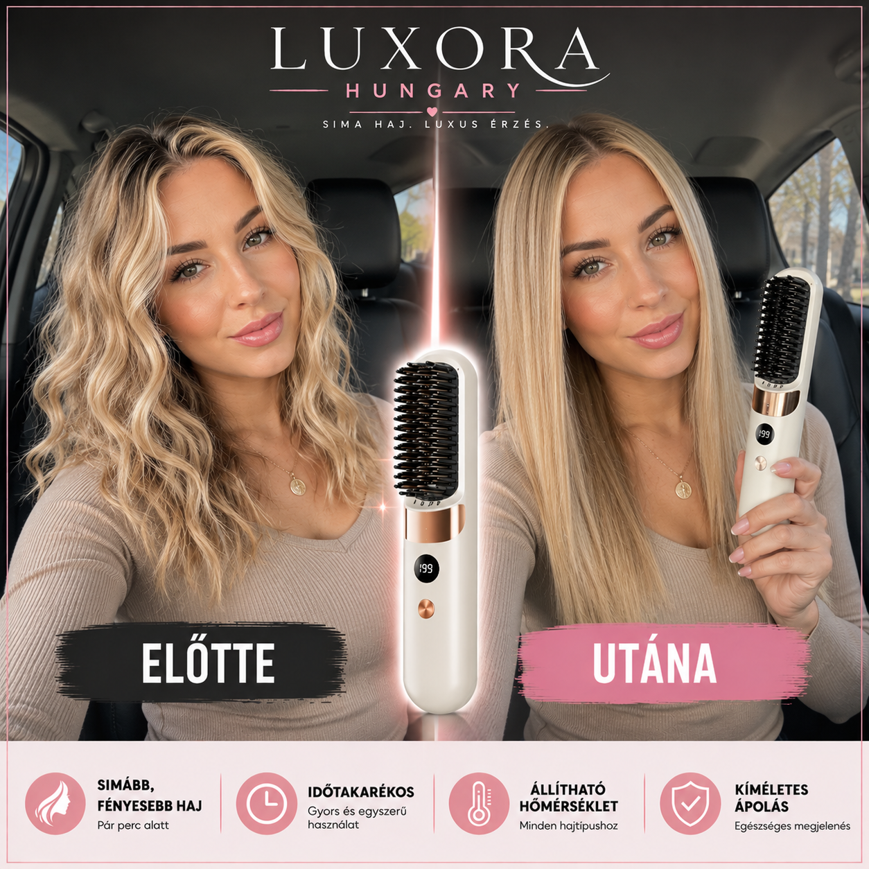 LuxoraHungary™ - Hordozható hajformázó